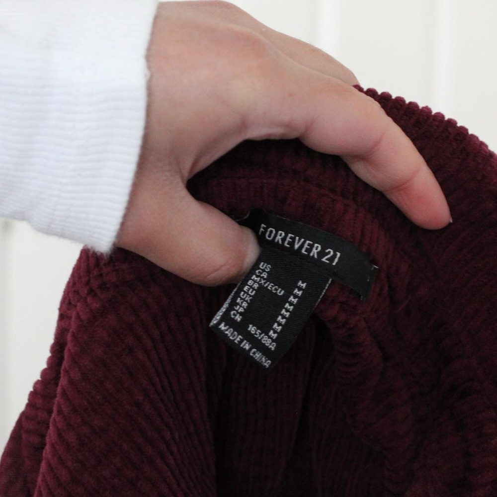 Deep Red Button Up - Picture 4 of 4